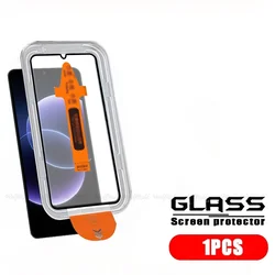 Premium Tempered Glass Screen Protector - 9H Hardness, Full Coverage, Dust - Free for Enhanced Display Clarity (1 Front Glass)
