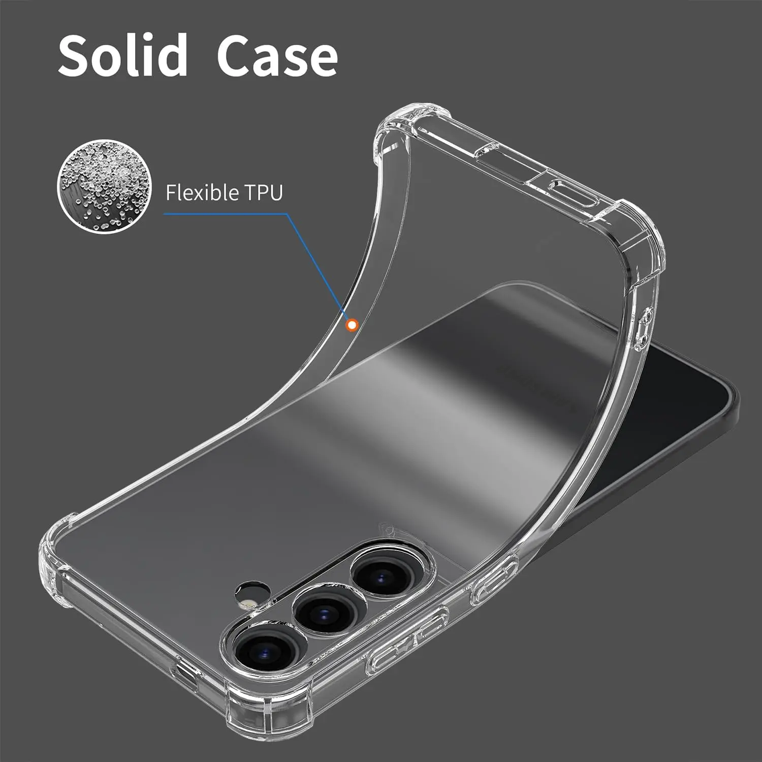Durable Clear Shockproof Phone Case Cover