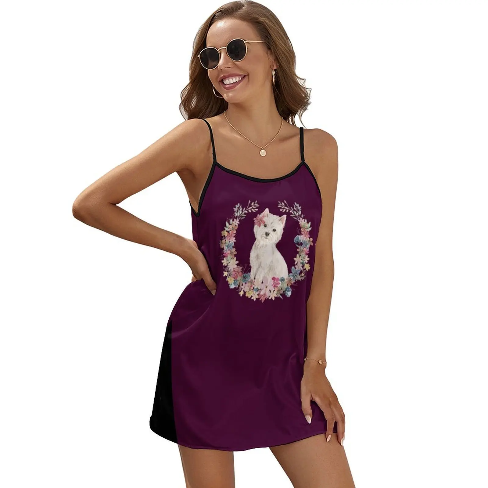 

West Highland White Terrier Sleeveless Dress summer clothes african dresses for woman