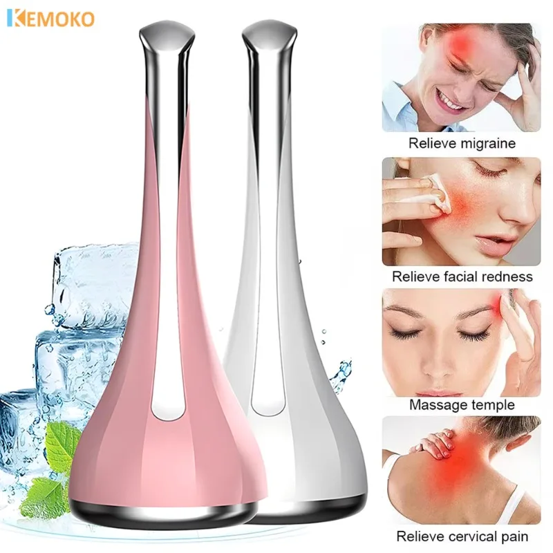 Facial Ice Roller Massager Ice Hammer Eye Bags Relieve Redness Allergy Sunburn Shrink Pores Cold Hammer Face Beauty Care Device