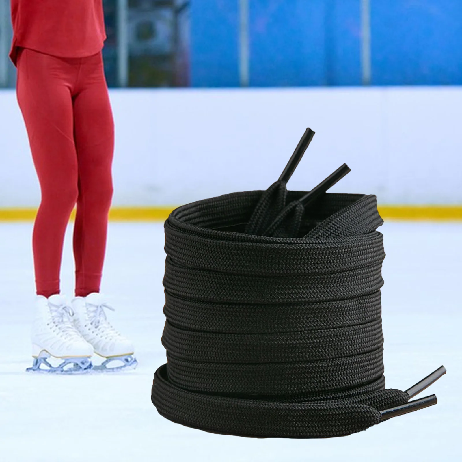 1 Pair Hockey Skate Laces Solid Figure Skating Laces Portable Roller Skates Outdoor Winter Sports Accessories for Boots Roller 4