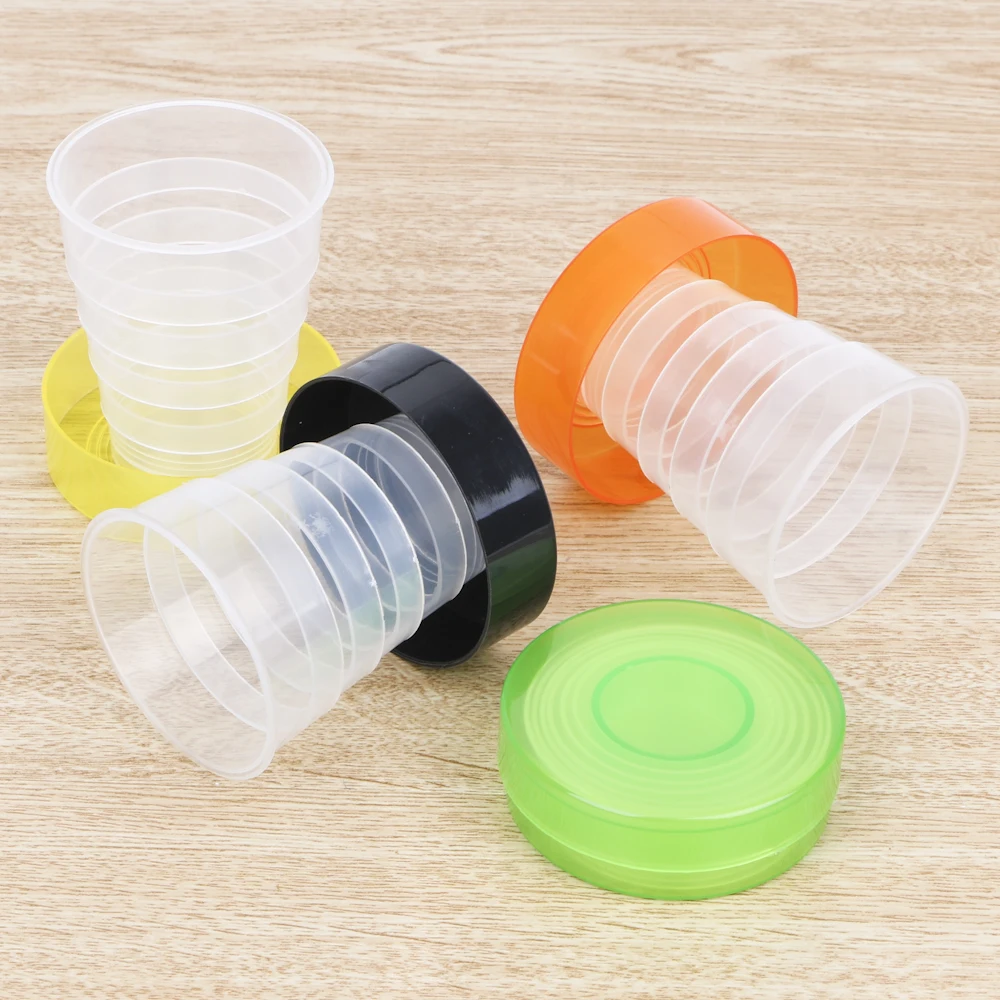 HILIFE Collapsible Cup Telescopic Plastic Folding Cups Portable Retractable Glass For Outdoor Camping Travel Tea Water Drinking