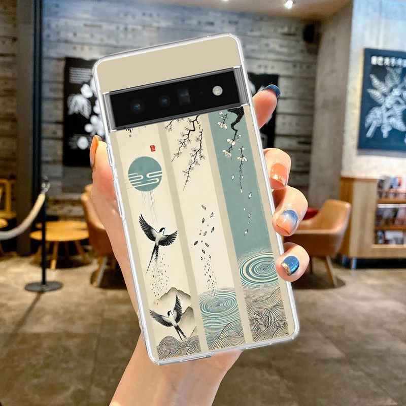 Clear TPU Phone Case with Japan Tokyo Osaka Kanagawa Design Label