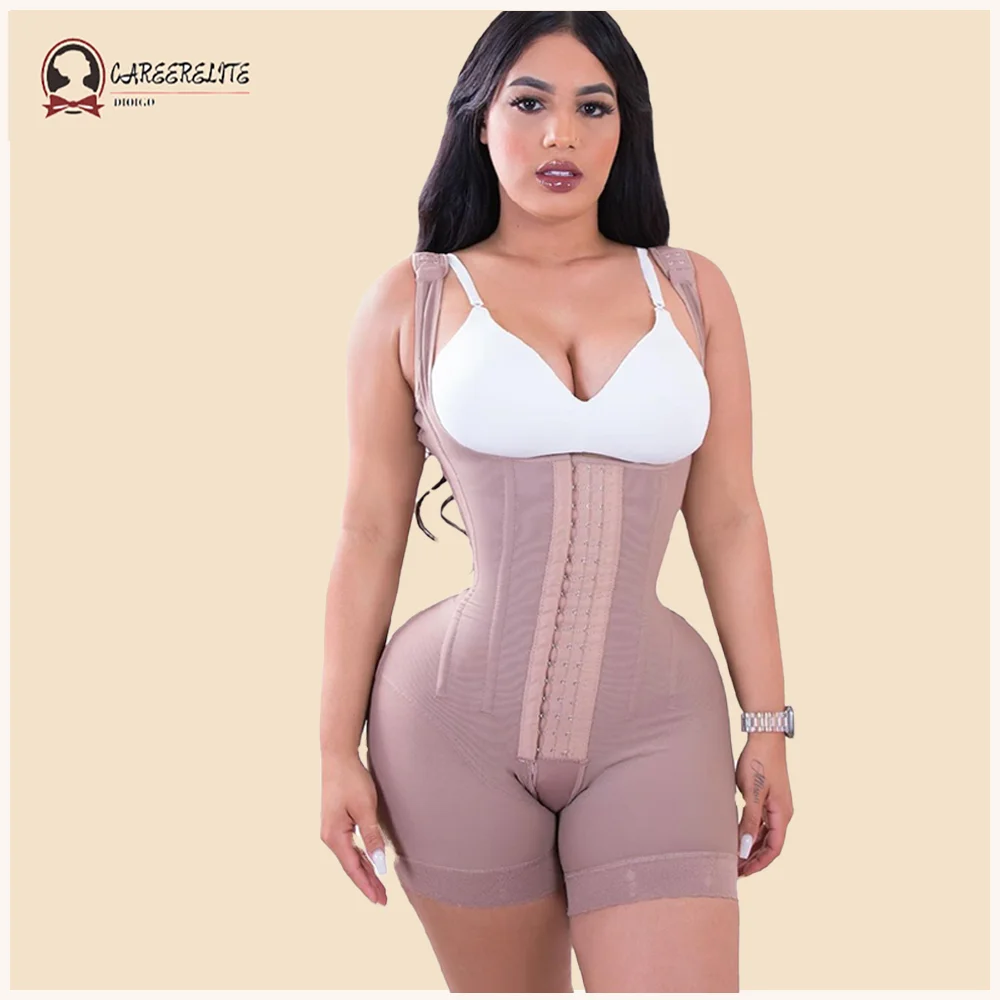 

Fajas Women's High Double Compression Hook And Eye Closure Women Body Shapes Tummy Control Adjustable Bodysuit