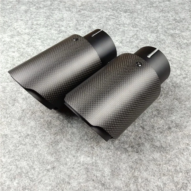 aFe 4-1/2in Carbon Fiber OE Replacement Exhaust Tips | Dodge Charger/Hellcat (15-19) (49C32068-C)