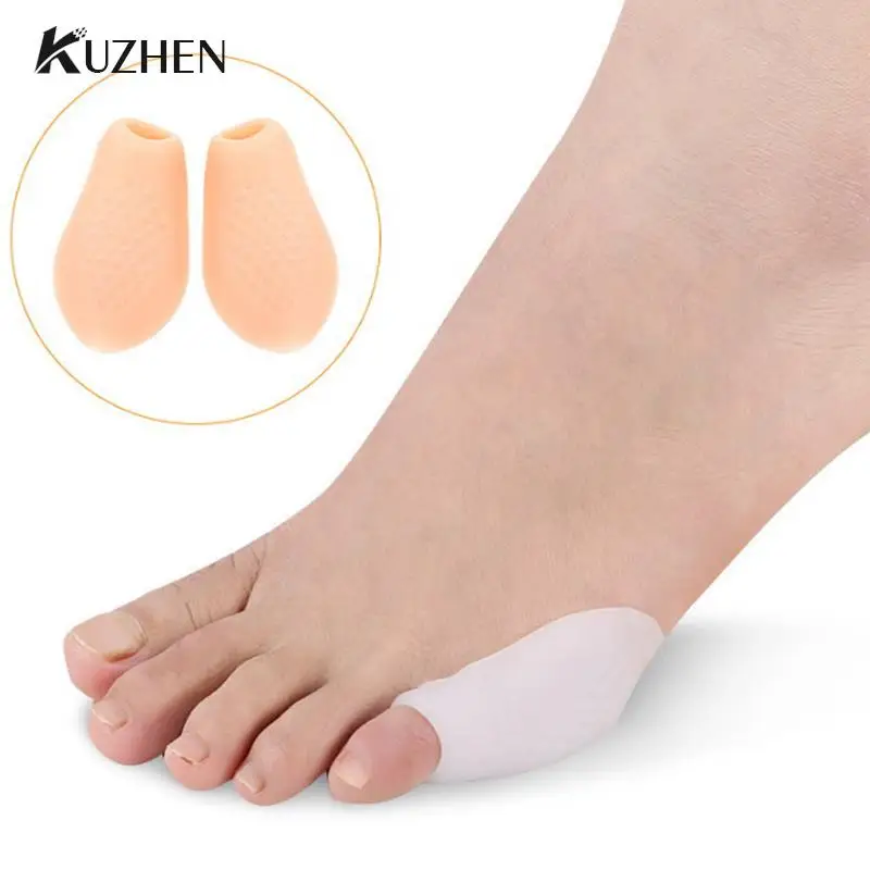 

1 Pair Silicone Gel Toe Cover Corrector Protector Thumb Sheath Separator Corrector Toe Splitter Toe Bunion Corrector Pads