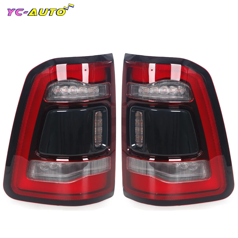 

Car TailLight For Dodge RAM Pickup 1500 2019 2020 2021 2022 Tail Light Rear Brakelight Black LED Car Lamp Accessories No Module