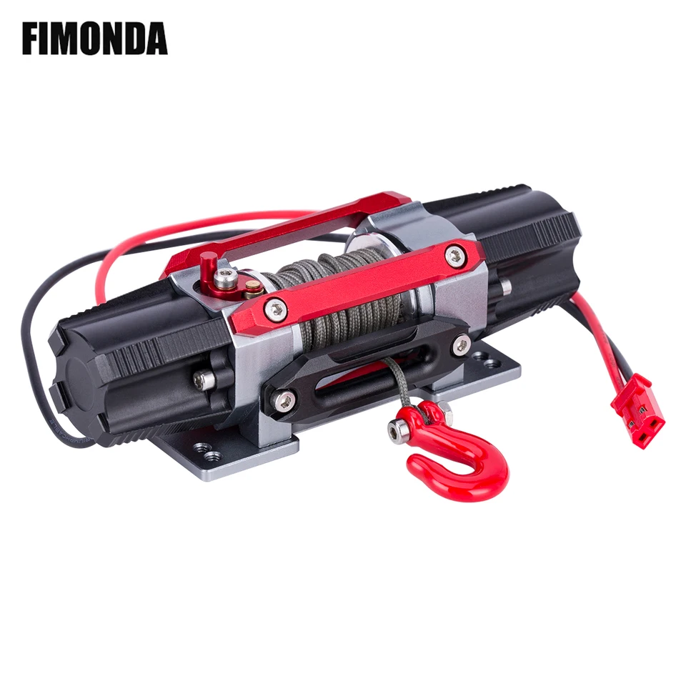 Rc Winch Rc Car Winch Rc Car Metal Winch Metal Electric Winch Parts Accessory With Switch Remote Control Panel For 1 10 Rc Crawler Climbing Carred
