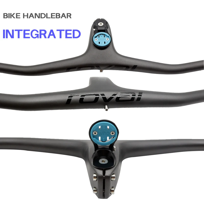 Bicycle Handlebar Bike Carbon Fiber Integrated XC MTB 260g wide 780 60/70/80/90/100mm frame