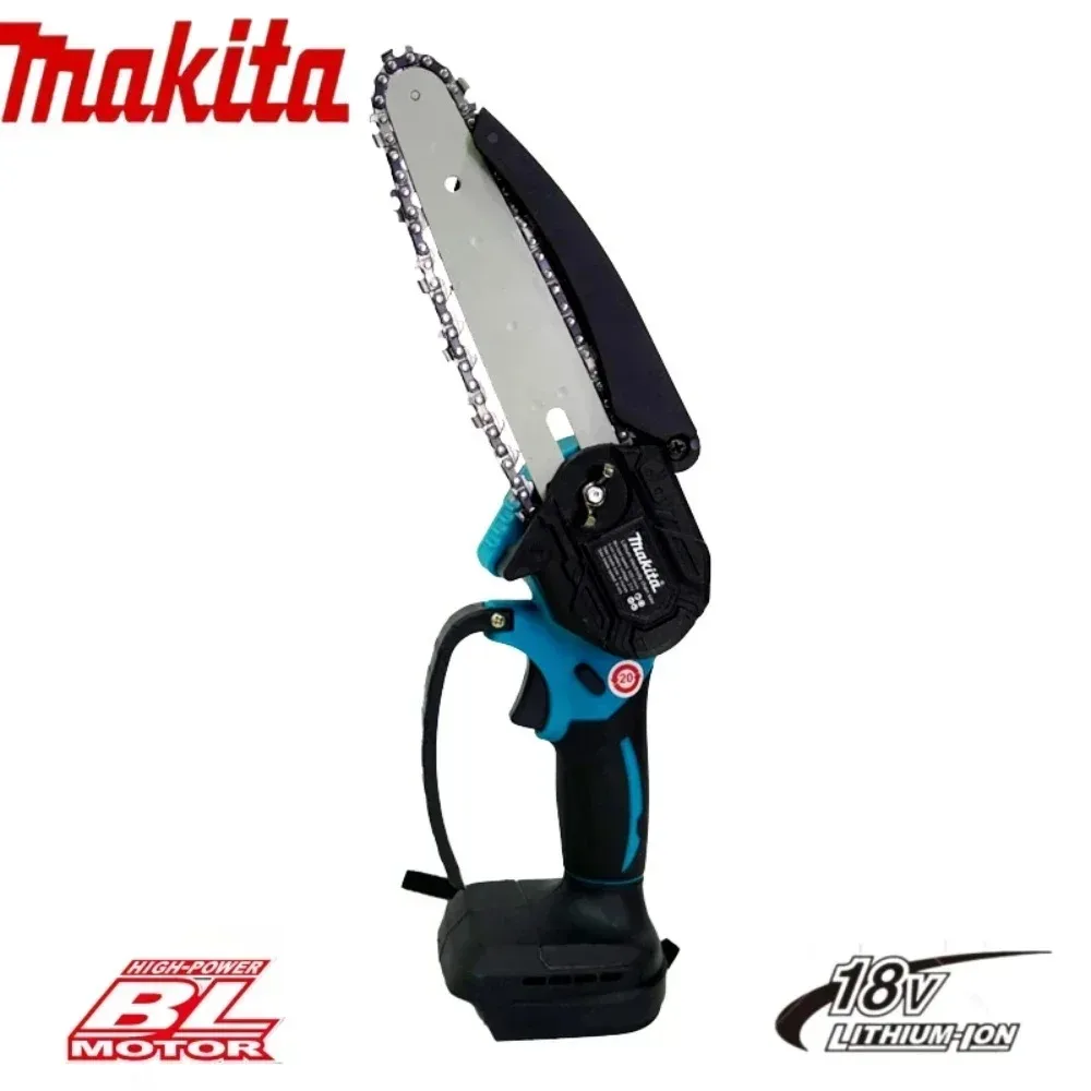Makita 6in/8in Chainsaw Electric Lithium battery Woodworking Pruning One-handed Garden Tool Rechargeable Small Wood Spliting 4