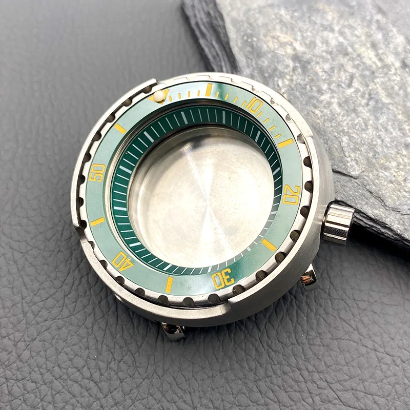 47mm 참치캔 시계 케이스 포함 사파이어 글라스 7S 4R NH35 NH36 오토매틱 무브먼트 20ATM 방수 남성 다이빙 케이스