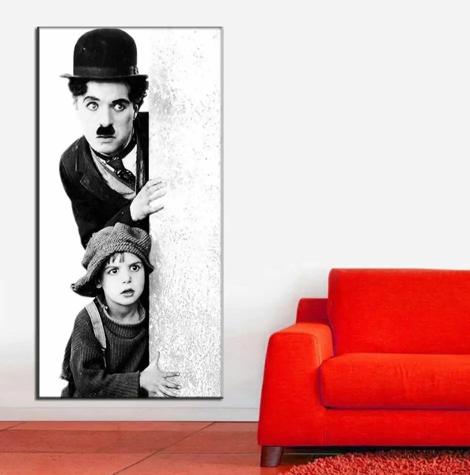 Diamond Painting 5D Fai Da Te – Ritratto Di Charlie Chaplin, Tondo, 30x40 Cm - 2
