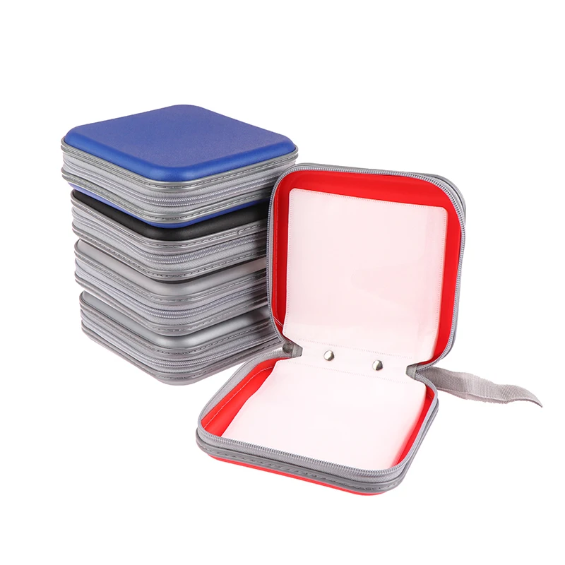 휴대용 방수 압축 CD 패키지, 가정 사무실 및 자동차 보관용 CD 포장 상자, 1PC CD 케이스, 40 디스크 용량, 신제품