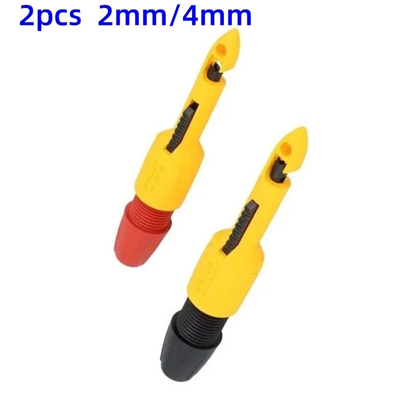 Insulation Wire Piercing Puncture Probe 2mm/4mm Socket Test Hook Clip 2pcs for Automotive Car Repair