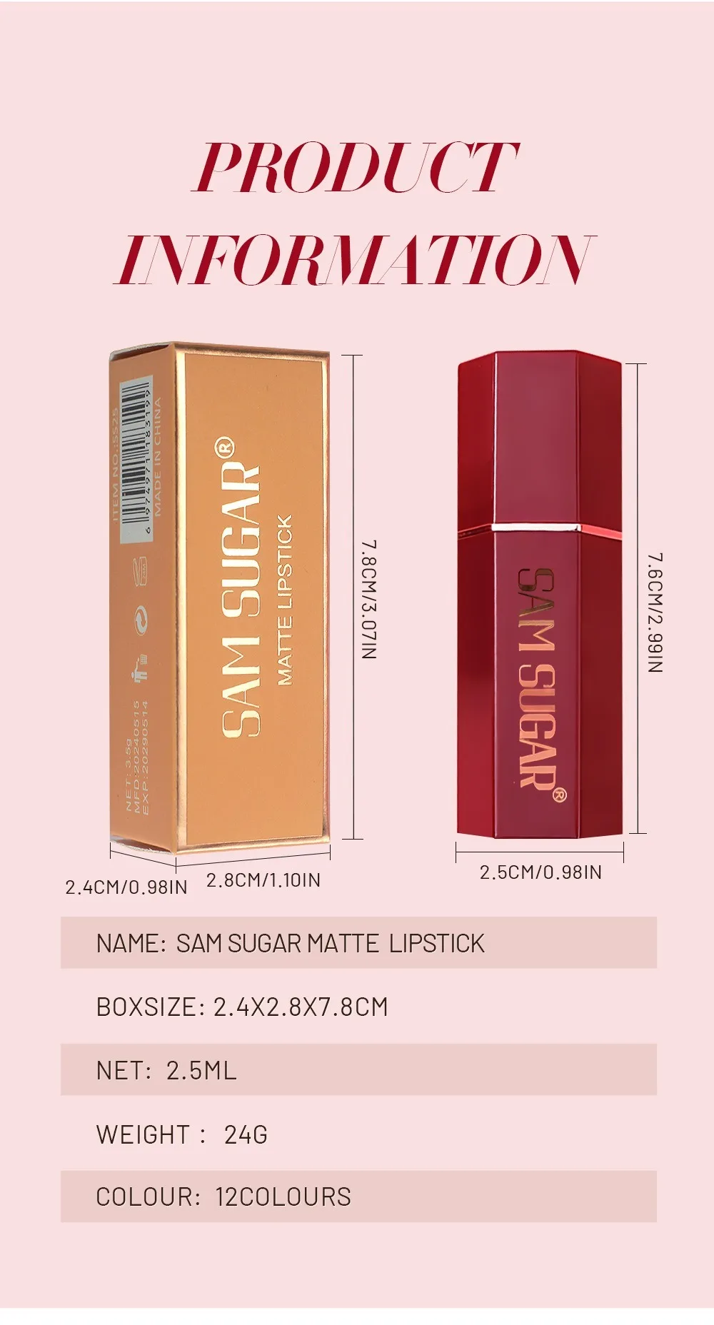 Long Lasting Metallic Lipstick Shiny Glitter Sparkling Lip Gloss_voghion.com