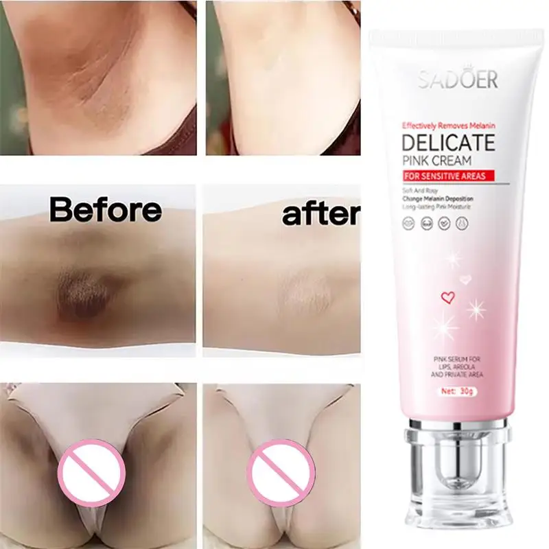 Inner Thigh Brighten Cream Bleaching Armpits Elbows Knees Moisturizing Body Lotion Cream Brighten Lightening Melanin Skin Cream 4