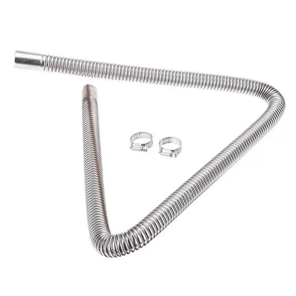 120/150/200CM Exhaust Hose Steel Exhaust Pipe Car Parking Heater Diesel Gas Vent Hose Car Accessories