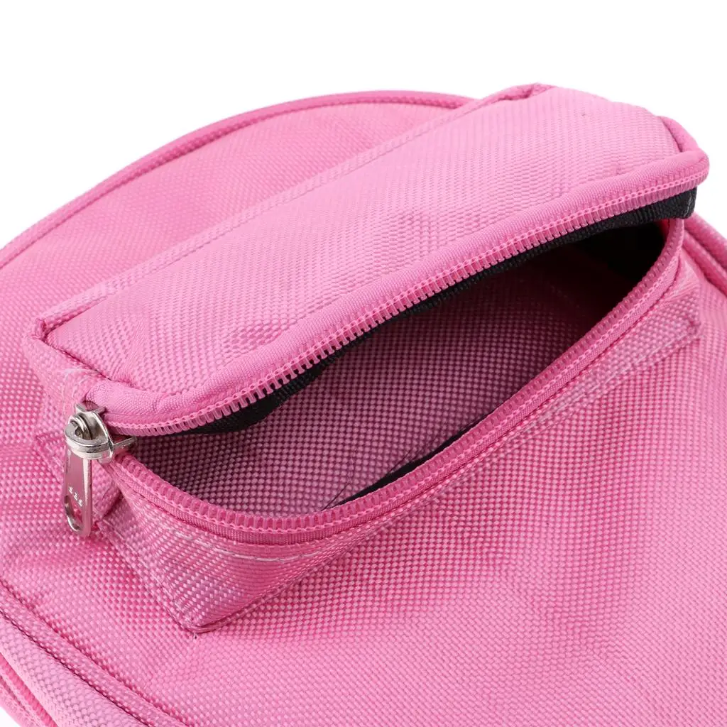 Table Tennis Racket Bag Waterproof Pong Paddle Bat Pouch with Ball Case