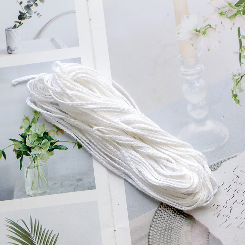Rouleau Mèche Bougie 61 M + 100 Supports Métal - Coton Naturel Pour Fabrication Bougies DIY