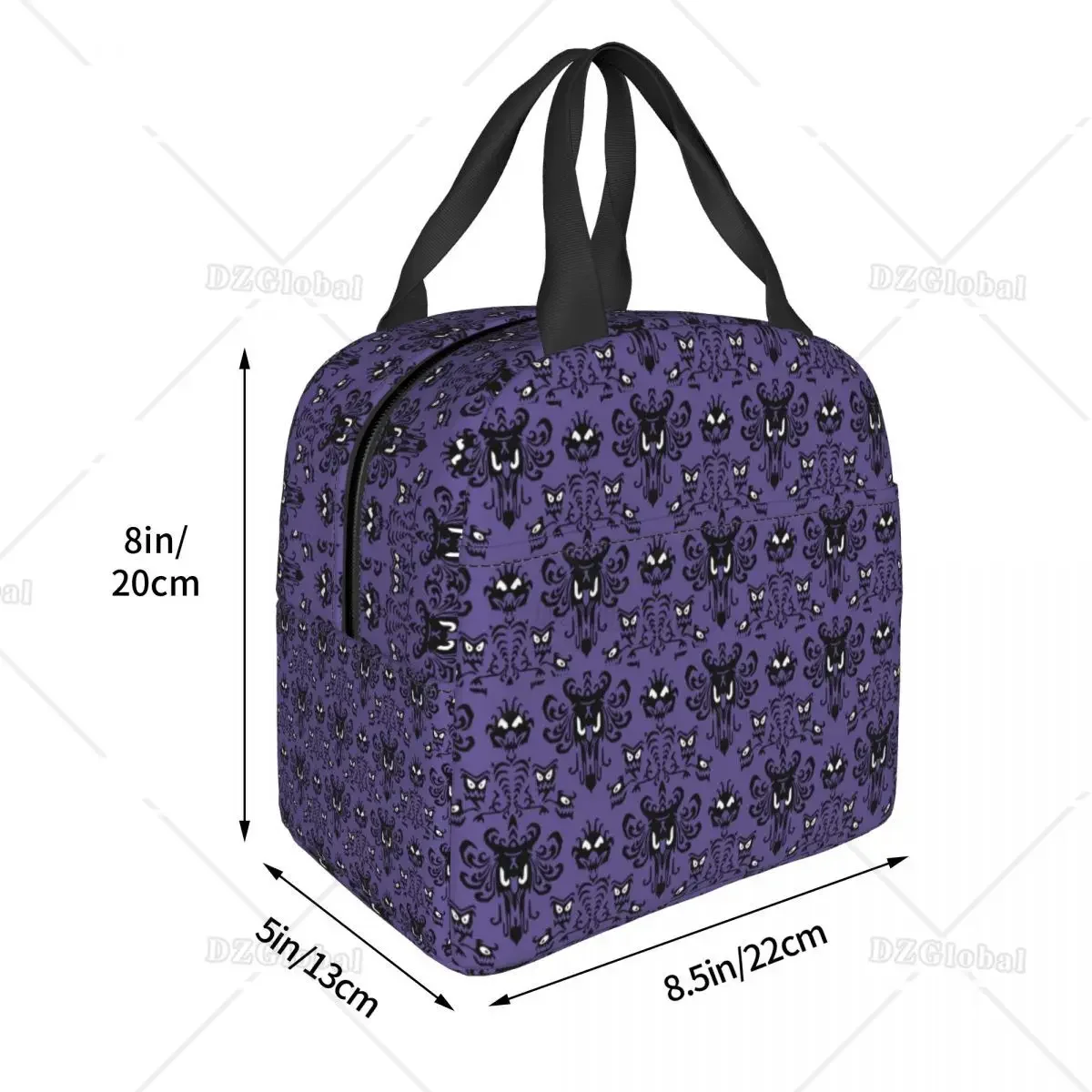 Haunted Mansion Insulated Lunch Bag Waterproof Cooler Lunch Box for Men Women Reusable Thermal Tote Bag for Office Work School