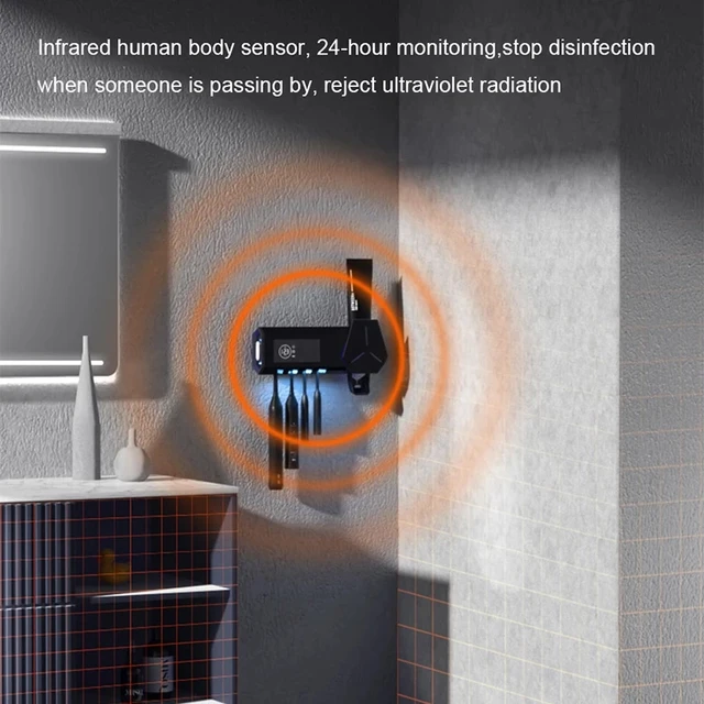 Xiaomi Uv Fogkefe Tartó Intelligens Sterilizáló Automatikus Fogkrém Sajtoló Adagoló Fürdőszoba Kiegészítők Készlet - Image 6
