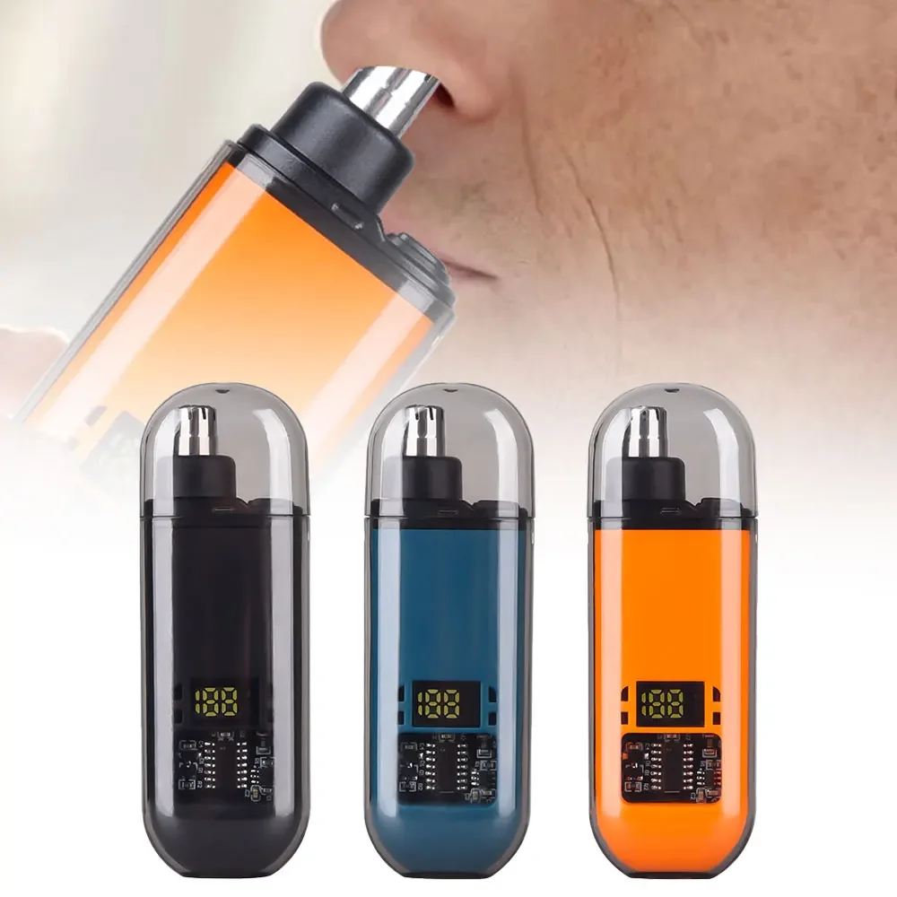 Electric Nose Hair Trimmer Precision USB Rechargeable Waterproof Painless Men Women