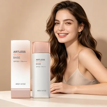 Hydrating Color-Adjusting Foundation SPF 15 Natural Coverage Invisible Face Pores Lightweight Sunscreen Primer Makeup Base Cream