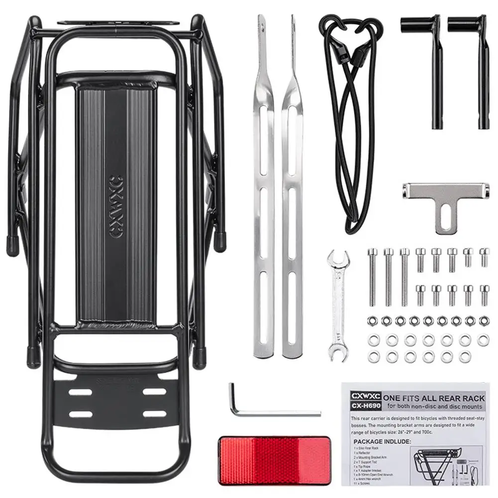 Bike Tail Luggage Rack Bicycle Rear Seatpost Mount Aluminum Alloy