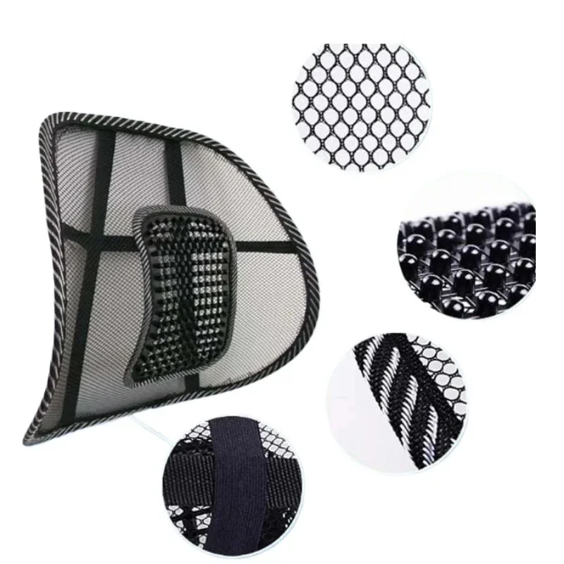 Car Seat Cushion Lumbar Back Cushion Car Back Cushion Car Cushion Mesh Lumbar Back Brace Massage Pad Support