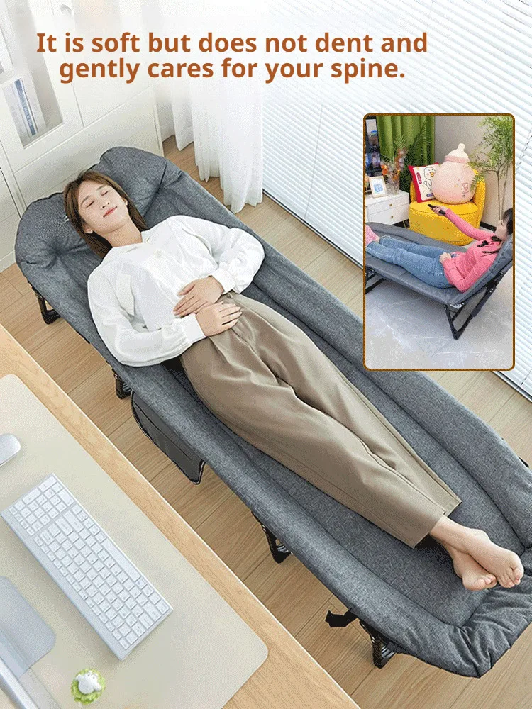 Multifunctional Folding Chair Office Sofa Bed Single Bed Camping Recliner Folding Chair with Bed