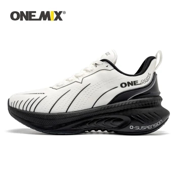 ONEMIX New Cushioning Running Shoes For Men Suitable Heavy Runners Lace Up Sports Women Non-slip Outdoor Athletic Male Sneakers 1