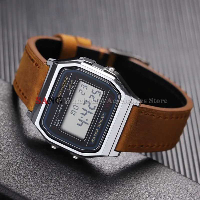 Vintage Retro Calfskin Leather Quick Release Watch Band Bracelet