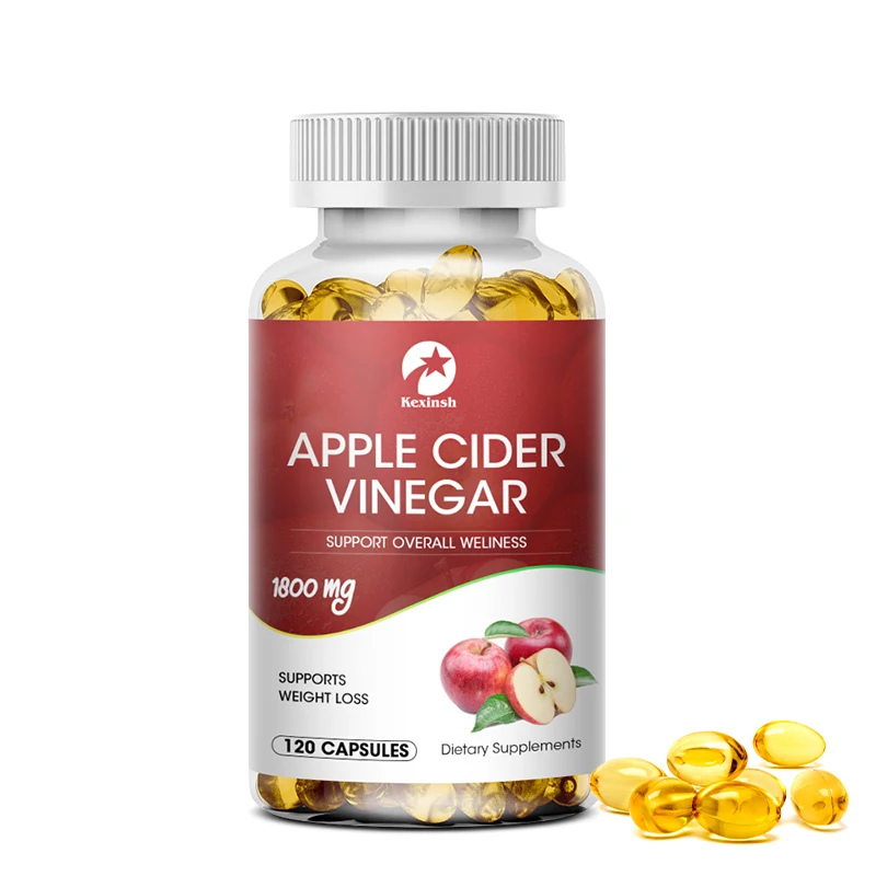 Kexinsh Apple Cider Vinegar Capsules Slimming Products Balancing Cholesterol &Blood fat burner apple cider vinegar gummies capsule slimming cleanse