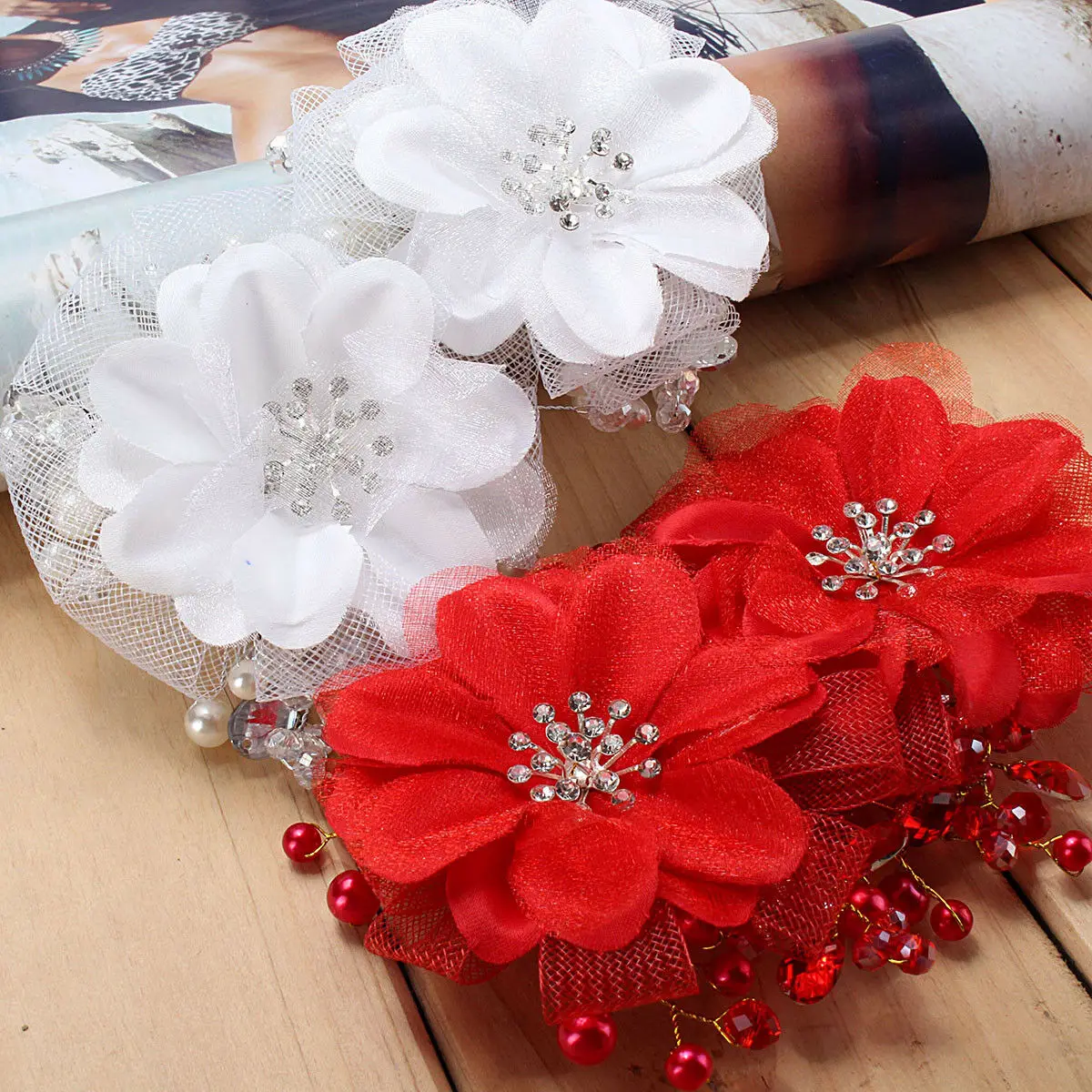 New Bridal Headdress Handmade Head Flower Pearl Crystal Hair Ornaments Rhinestone Wedding Headdress Wedding Dresses Accessories, hair accessories,bridal hair accessories,bridal jewelry set