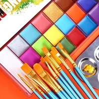Face Body Paint Painting Palette Cosmetic Paint Palette Face Paint Pigment for Halloween Makeup Christmas Fancy Dress Set 2
