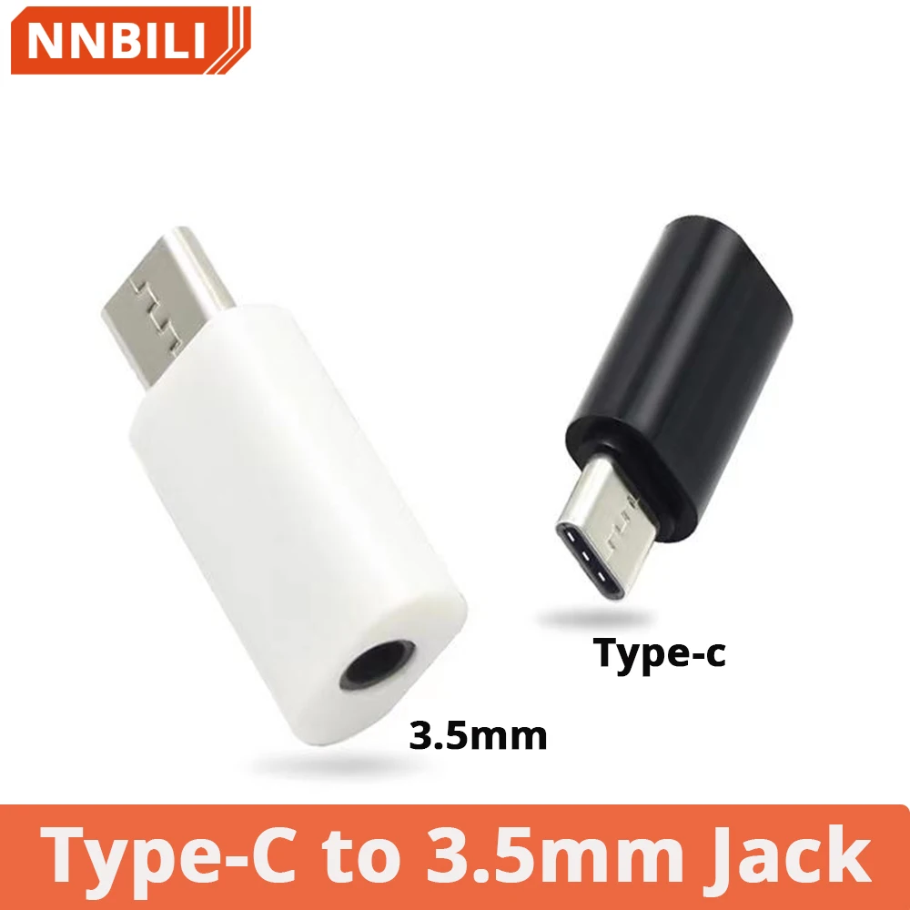 

Type-C Adapter Male Type C to Female 3.5mm Adapter For Macbook Xiaomi Huawei Honour 3.55mm wired earphone Adapter Support OTG