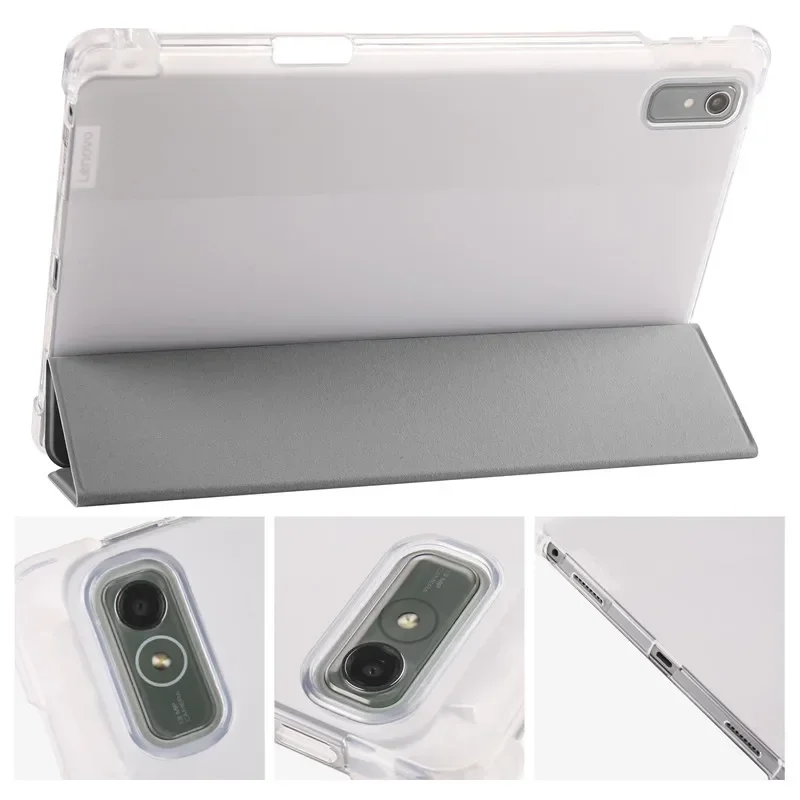 Funda For Lenovo Xiaoxin Pad Plus 2024 Case with Pencil Holder Clear Soft Stand Cover Funda For Lenovo Tab M11 Xiaoxin Pad 2024