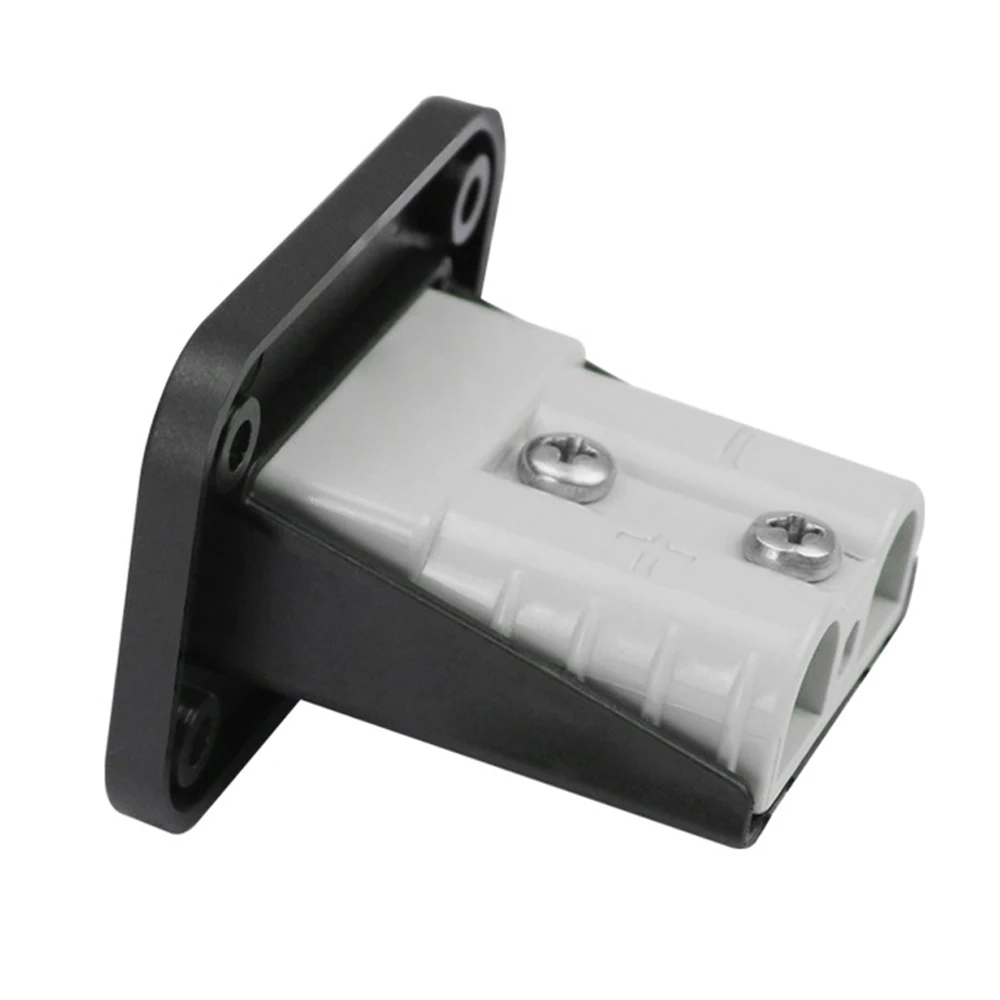 50A Charging Battery Connector Flush Mount Anderson Plug Kit Mounting Bracket Panel Cover Accessories for Caravan Camper Boat charging battery connector kit car plug mounting bracket