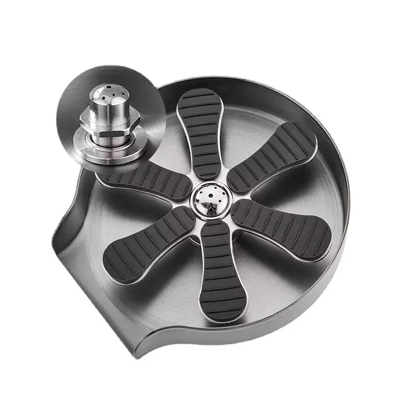 

Automatic Cup Washer Stainless Steel Pressure Spray Jet Nozzle Glass Rinser Cleaning Accessories for Kitchen Sink Bar Faucet