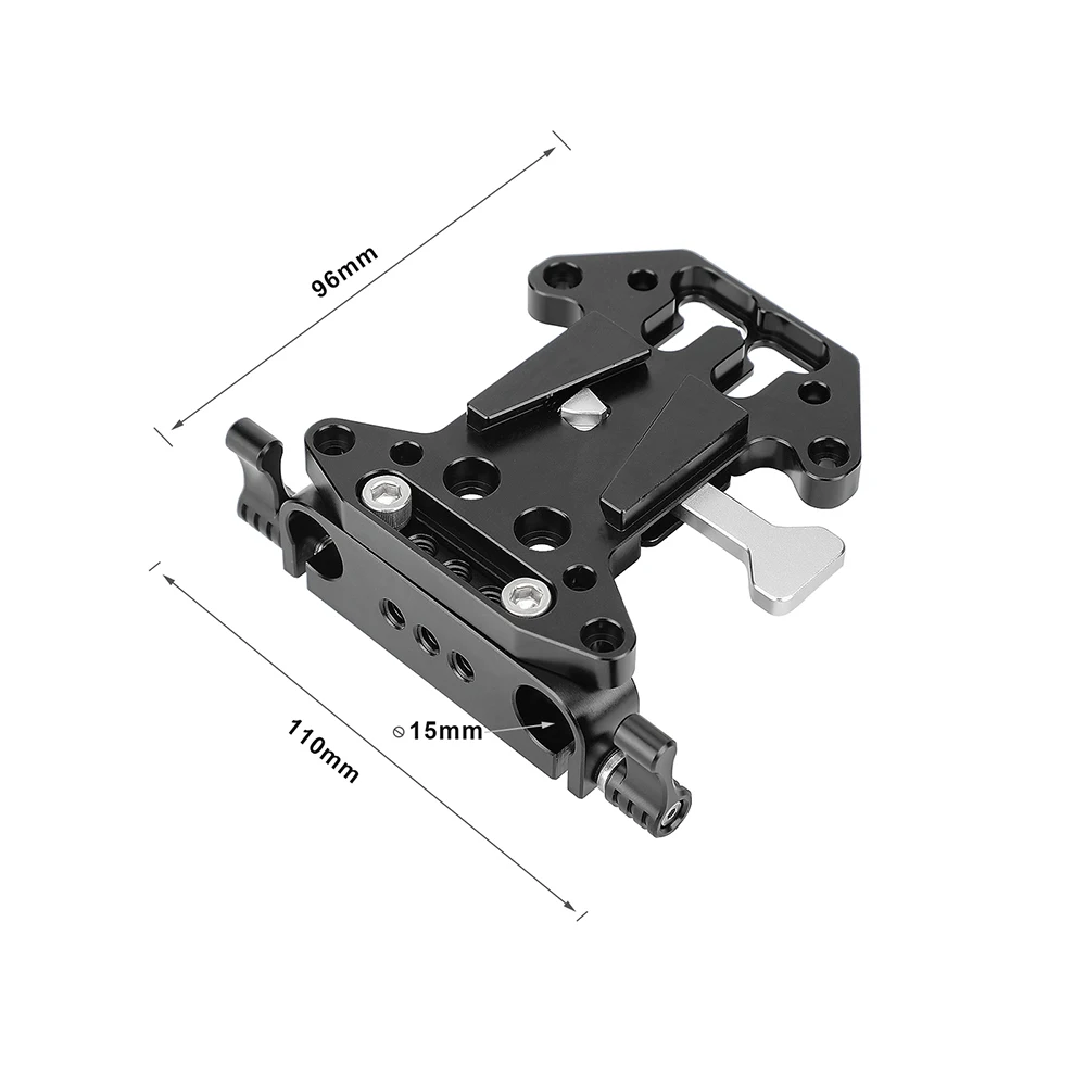 KIMRIG   V-Lock  ͸ ÷Ʈ, DSLR ī޶  V-Ʈ ͸, 15mm  ε Ŭ  