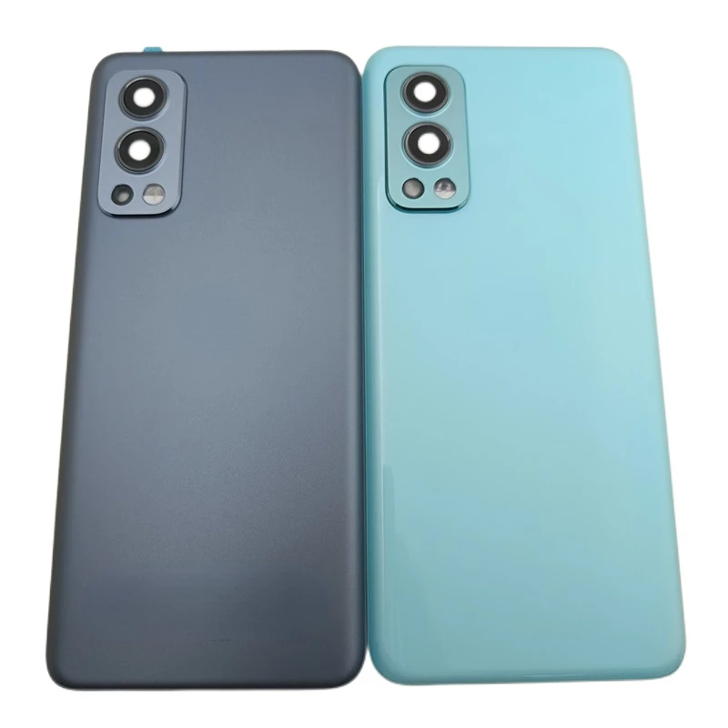

Задняя крышка батарейного отсека для OnePlus Nord 2 5G Nord2, задняя панель с объективом камеры, запасные части