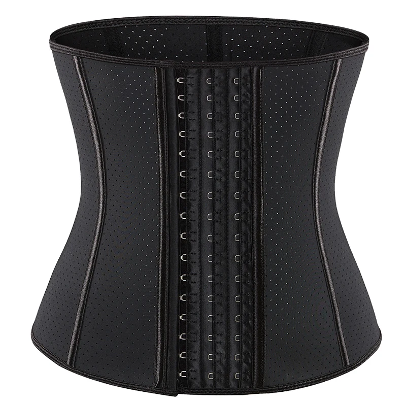 

Womens Latex Waist Trainer Underbust Corset for Weight Loss Steel Bones Body Shaper Breathable Hole Corset Cincher