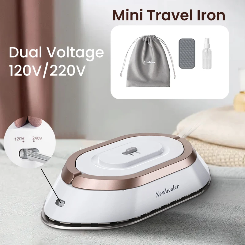 377281-73c8ce.jpg Sf4f58950b0d44a848e741d0048b343ae6 Handheld Mini Electric Dry Iron 120V/220V Dual-voltage 30S Heat Non-steam Garment Irons for Clothes Portable Lightweight Travel Mallzona