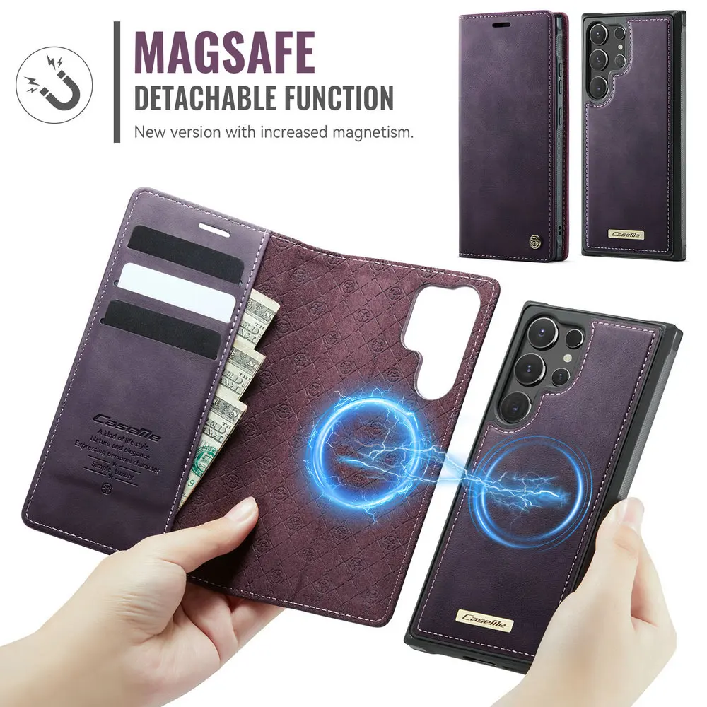 Leather 2-in-1 Magnetic Detachable Book Case