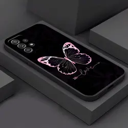 Elegant Black Butterfly Love Phone Case - Soft Protective Cover - Samsung A04e (ZMBLA 01)