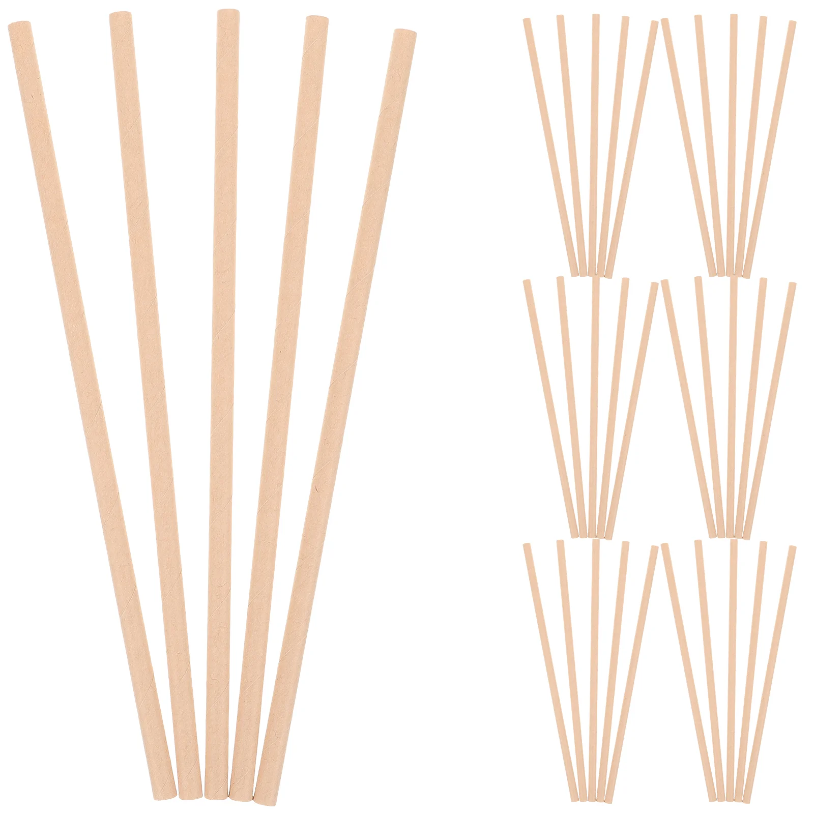 

Kraft Paper Empty Tube Honeycomb Bee Pollination 100pcs (6mm*197mm Plain Color Flat Cut) Bees Tubes