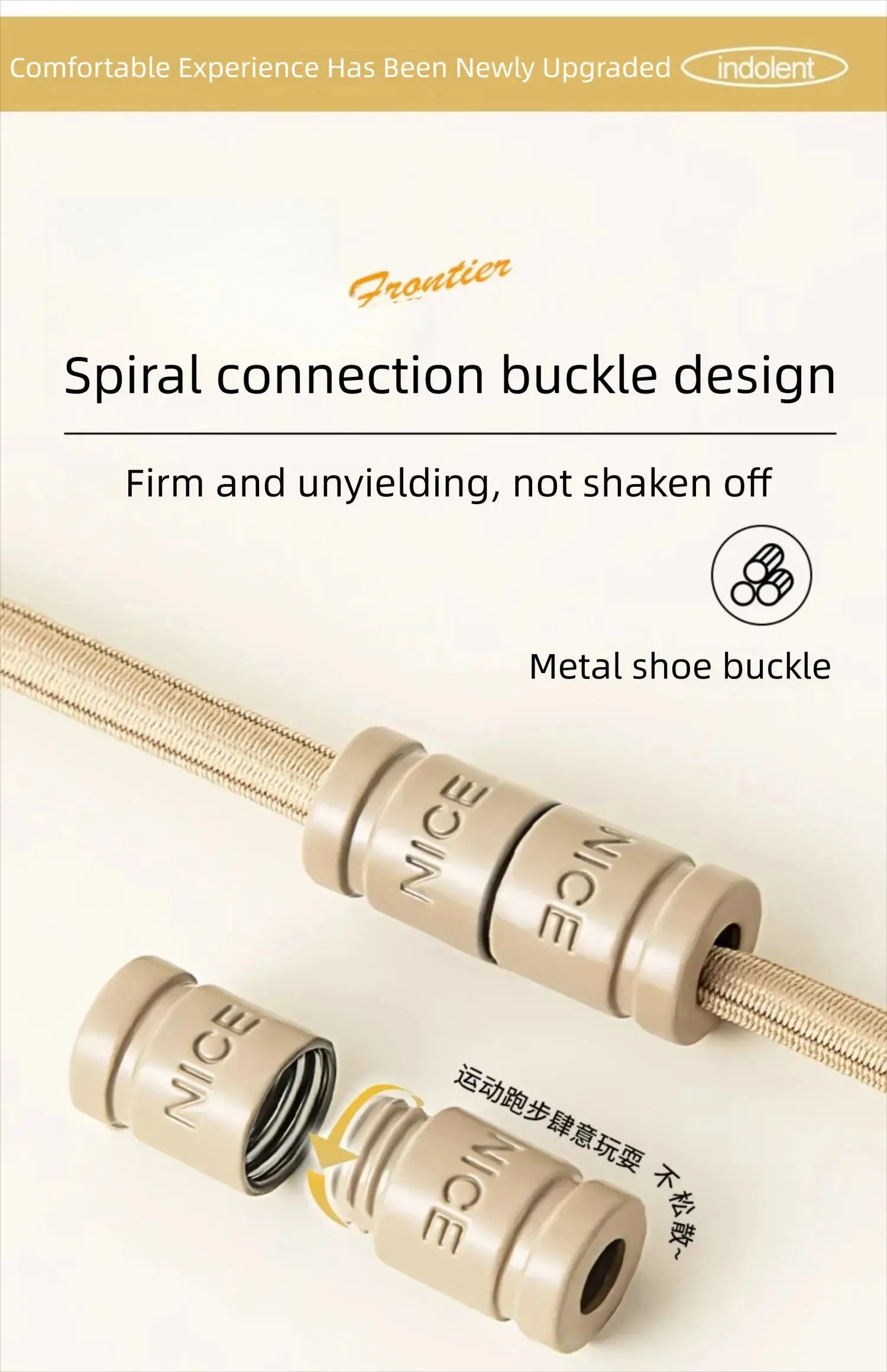 Elastische Schnürsenkel ohne Krawatte, Sport-Schnürsenkel, bunte Metallverschluss-Sneaker, Kapselschloss, Stretch-Gummi-Schnürsenkel für einfaches Tragen – Detail 6