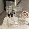 Acrylic Storage Organizer Shelf Of Bathroom Home Kitchen Makeup Skincare Shampoo Lipstick Tabletop Holder Cosmetic Desk Rack 3