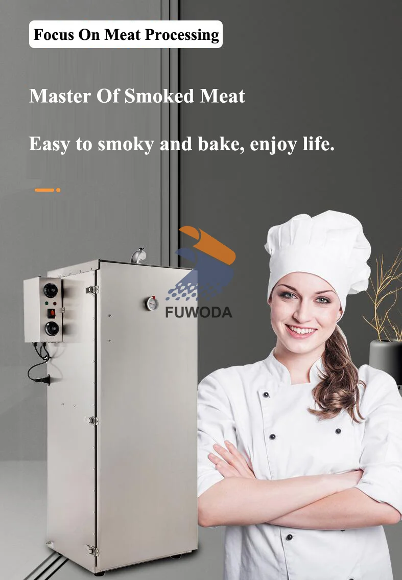 Description Picture 5 of itemHigh Efficiency Electric Meat Smoker Machine 5 Layers Meat Fish Catfish Smoking Machine Drying Oven Chicken Smoker Machine