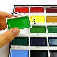 Japan Kuretake GANSAI TAMB Watercolor Paint Set 12/24/36/48 Color Professional for Artists Painting Watercolor Brush Drawing 3
